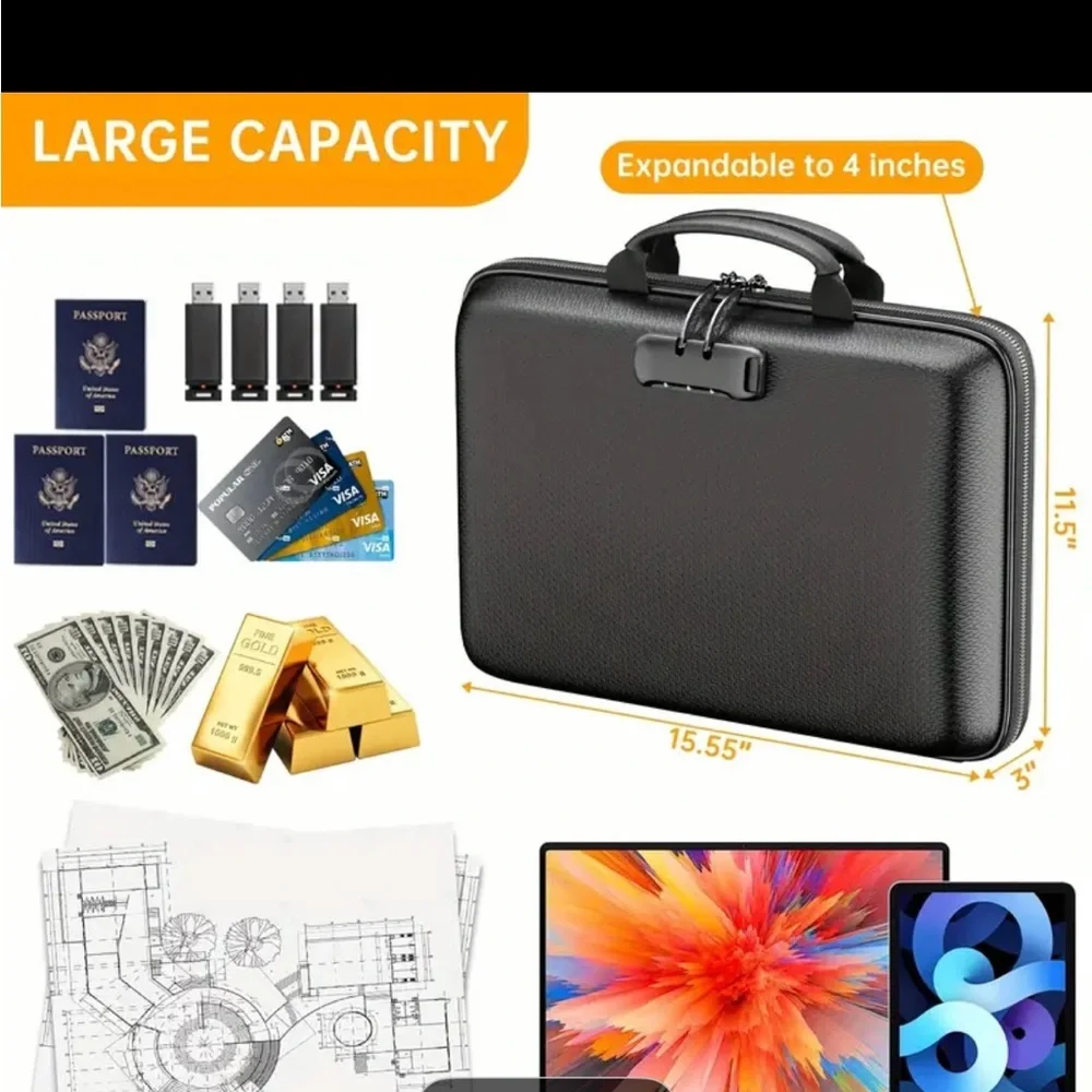 Black Tablet Organizer Case